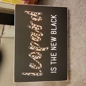 Leopard saying wall print